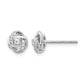 1/8 carat Diamond Love Knot Post Earrings - WBC