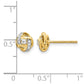 1/8 carat Diamond Love Knot Post Earrings - WBC