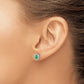 Oval Emerald and Diamond Halo Post Earrings - WBC