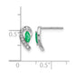 Marquise Emerald and Diamond Curved Post Earrings - WBC