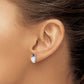 Heart Lab Created Opal and Amethyst Post Earrings - WBC