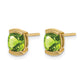 Cushion Peridot Post Earrings - WBC