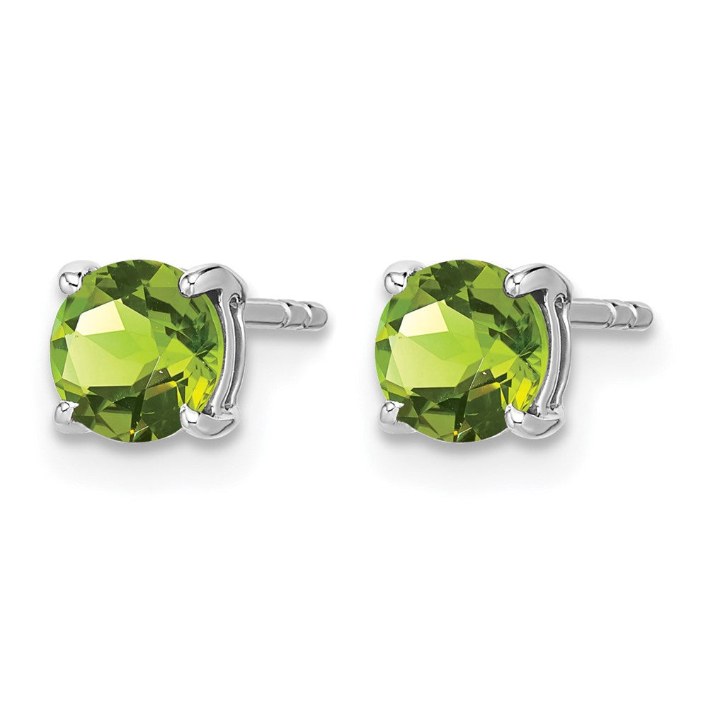 Round Peridot Post Earrings - WBC