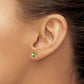 Round Peridot Post Earrings - WBC