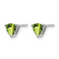 Trillion Peridot Post Earrings - WBC