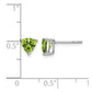 Trillion Peridot Post Earrings - WBC