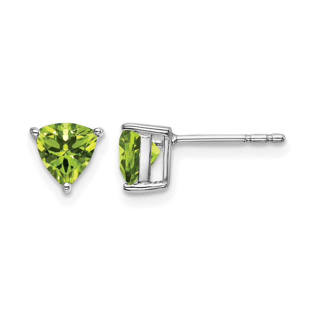Trillion Peridot Post Earrings - WBC