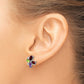 Amethyst/Peridot/Garnet/Diamond Post Earrings - WBC