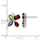 Amethyst/Peridot/Garnet/Diamond Post Earrings - WBC