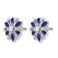 Marquise and Pear Sapphire and Diamond Post Earrings - WBC