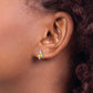 Cushion November/ Citrine and Diamond Post Earrings - WBC