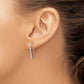 Polished 1/8 carat Diamond Drop Wire Earrings - WBC