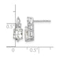 Diamond and 7x5 Oval April/ Topaz Post Earrings - WBC