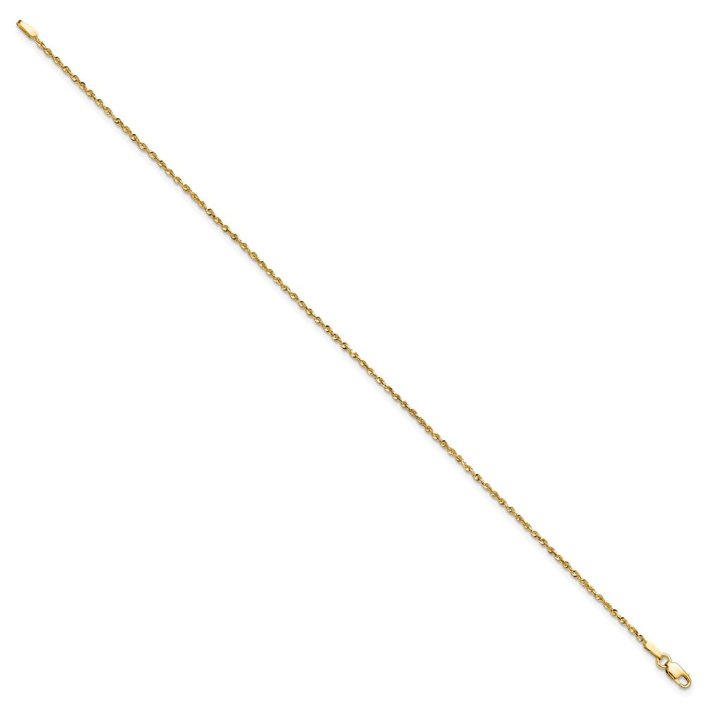 Ultra Diamond-cut Rope with Lobster Clasp Anklet - WBC