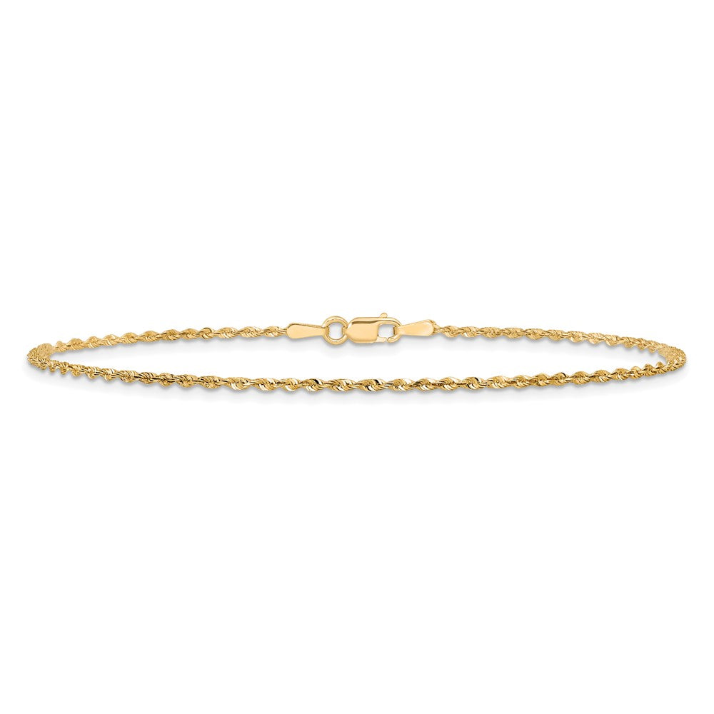 Ultra Diamond-cut Rope with Lobster Clasp Anklet - WBC