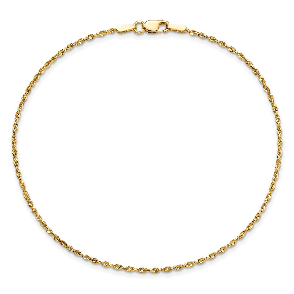 Ultra Diamond-cut Rope with Lobster Clasp Anklet - WBC