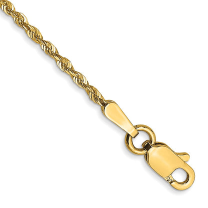 Ultra Diamond-cut Rope with Lobster Clasp Anklet - WBC