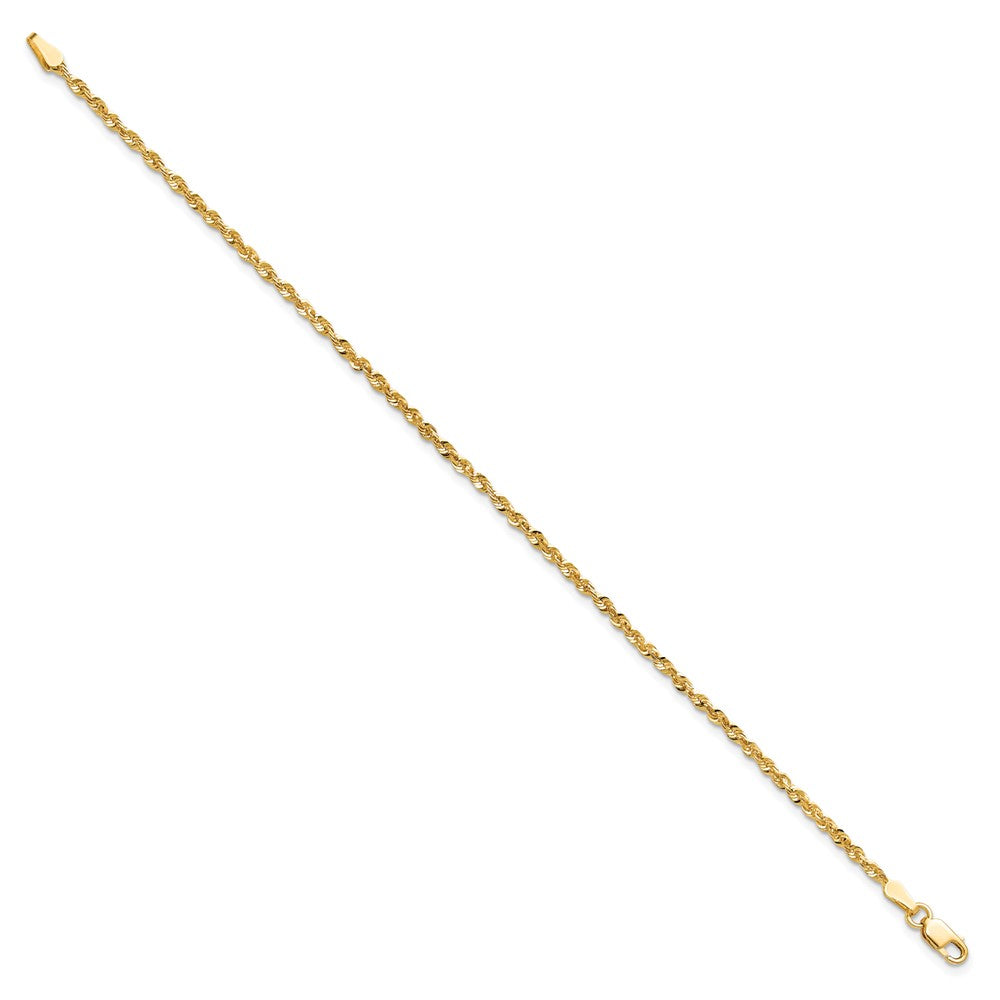 Ultra Diamond-cut Rope with Lobster Clasp Anklet - WBC
