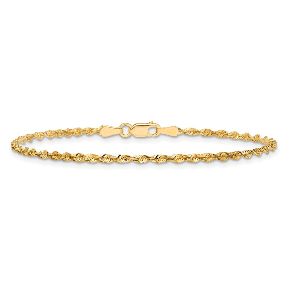 Ultra Diamond-cut Rope with Lobster Clasp Anklet - WBC