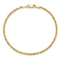 Ultra Diamond-cut Rope with Lobster Clasp Anklet - WBC