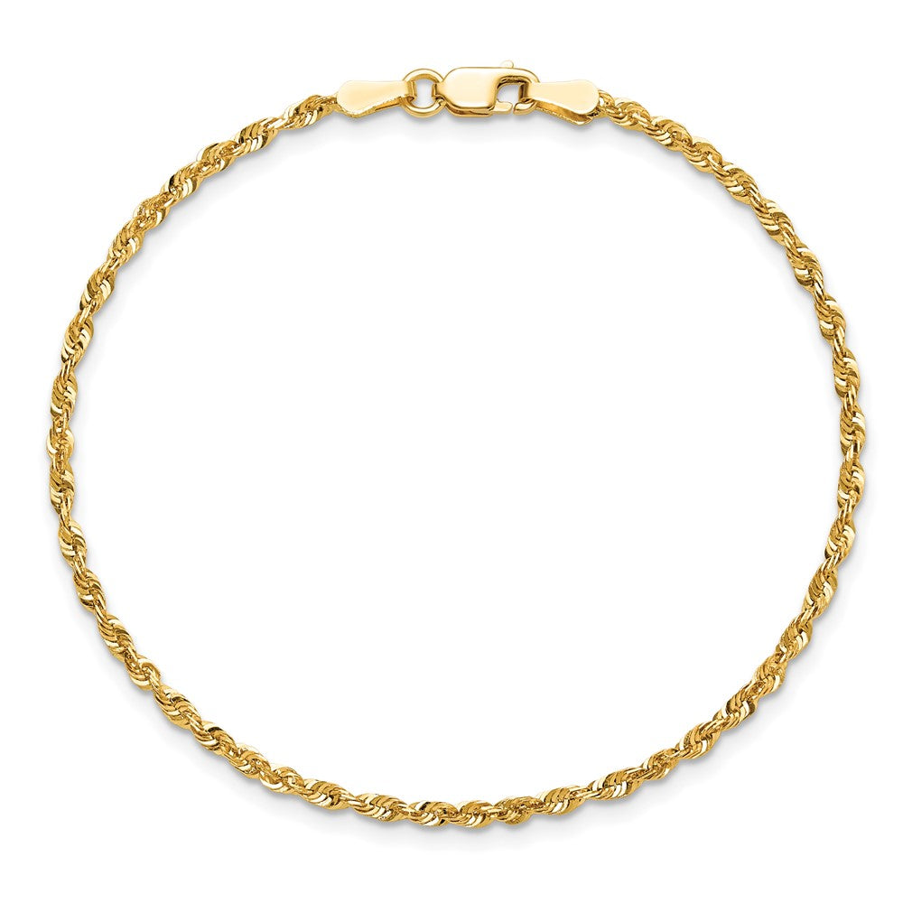 Ultra Diamond-cut Rope with Lobster Clasp Anklet - WBC