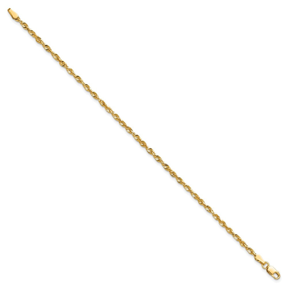 Ultra Diamond-cut Rope with Lobster Clasp Anklet - WBC