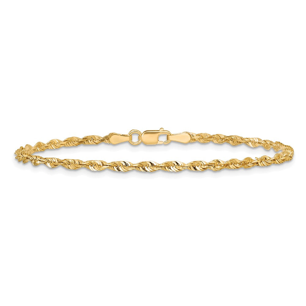 Ultra Diamond-cut Rope with Lobster Clasp Anklet - WBC