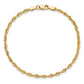 Ultra Diamond-cut Rope with Lobster Clasp Anklet - WBC