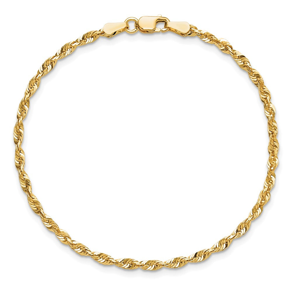 Ultra Diamond-cut Rope with Lobster Clasp Anklet - WBC