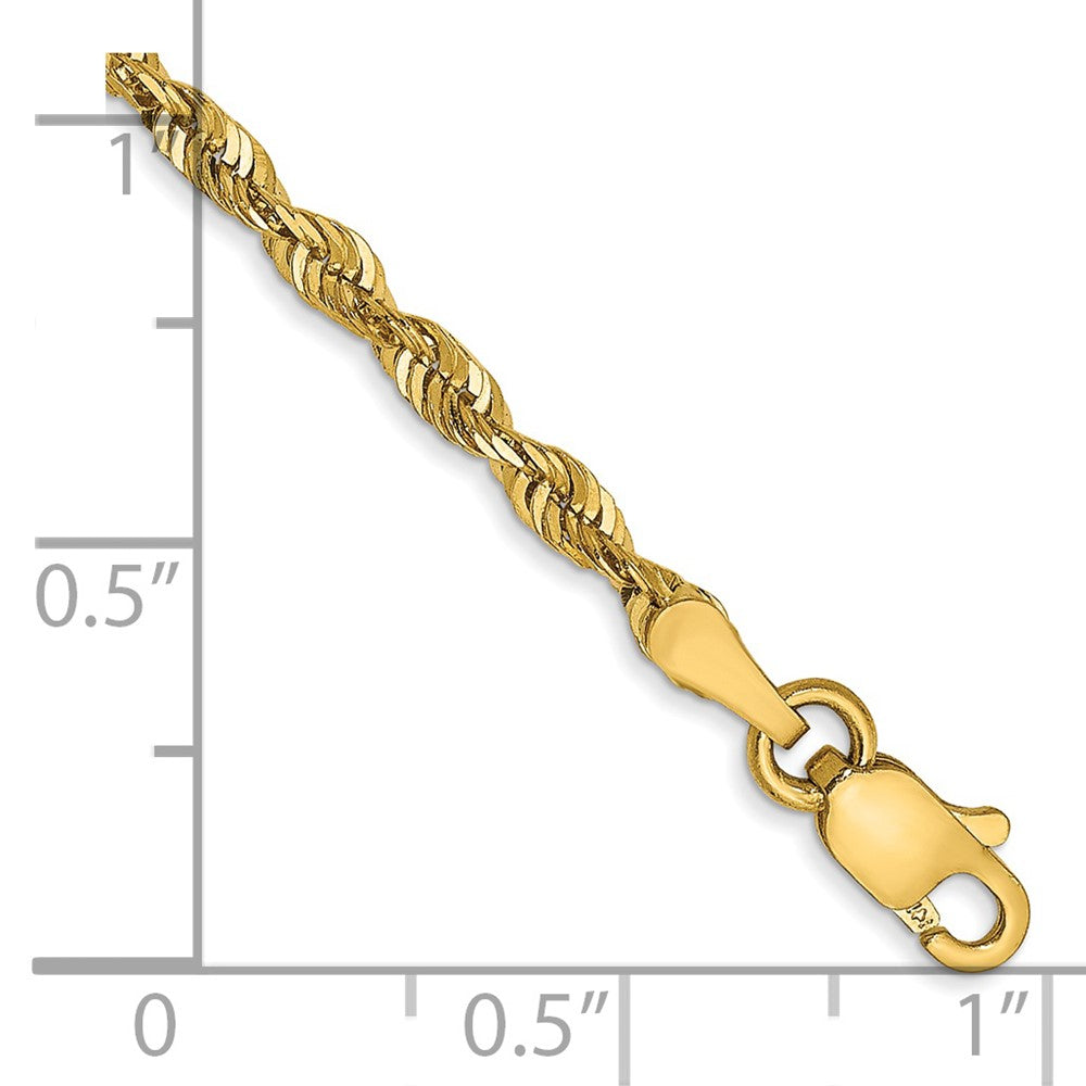 Ultra Diamond-cut Rope with Lobster Clasp Anklet - WBC