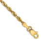 Ultra Diamond-cut Rope with Lobster Clasp Anklet - WBC