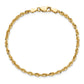 Ultra Diamond-cut Rope with Lobster Clasp Anklet - WBC