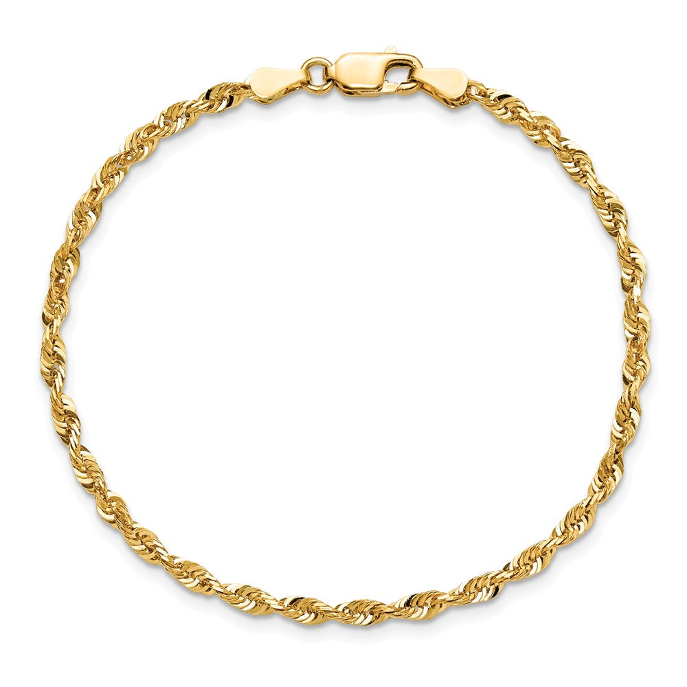 Ultra Diamond-cut Rope with Lobster Clasp Anklet - WBC