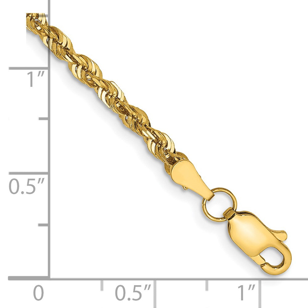 Ultra Diamond-cut Rope with Lobster Clasp Anklet - WBC