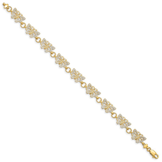 with Rhodium Butterfly Bracelet - WBC
