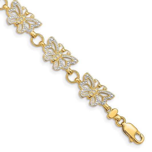with Rhodium Butterfly Bracelet - WBC