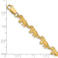 Satin Diamond-cut Elephant Bracelet - WBC