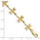 Polished and Textured Dragonfly Bracelet - WBC