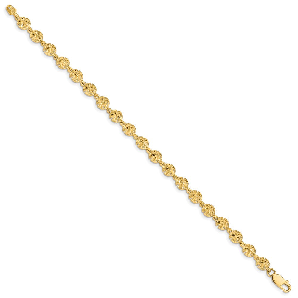 Polished and Textured Sand Dollar Bracelet - WBC
