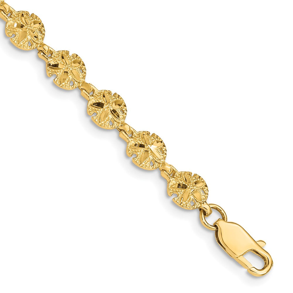 Polished and Textured Sand Dollar Bracelet - WBC