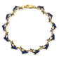 Blue Enameled Dolphin Bracelet - WBC