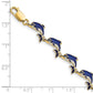 Blue Enameled Dolphin Bracelet - WBC