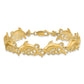 Polished Dolphin and Waves Bracelet - WBC