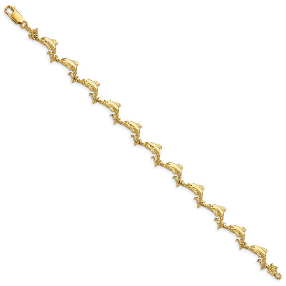 Polished Dolphin Bracelet - WBC