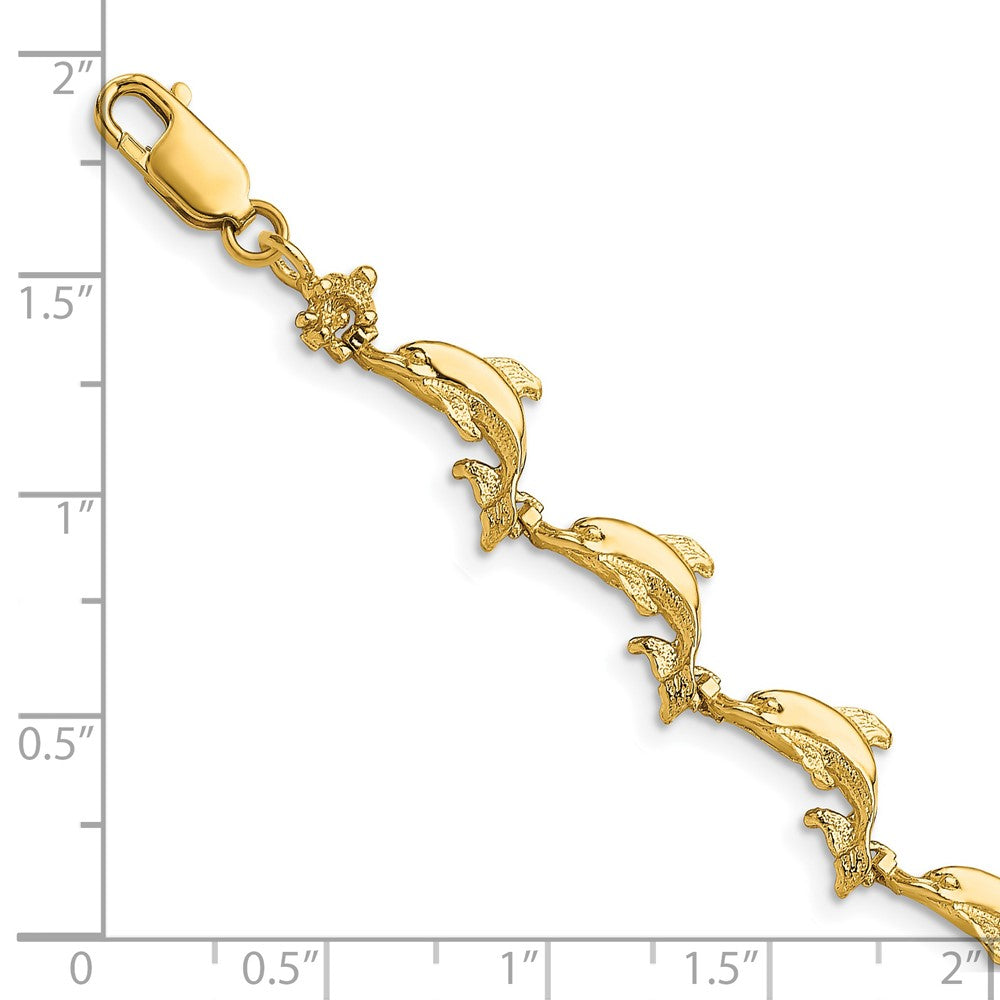 Polished Dolphin Bracelet - WBC