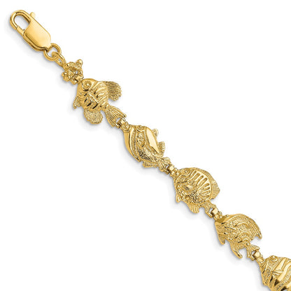 Polished Tropical Fish Bracelet - WBC