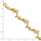 Polished Dolphin and Bead Bracelet - WBC