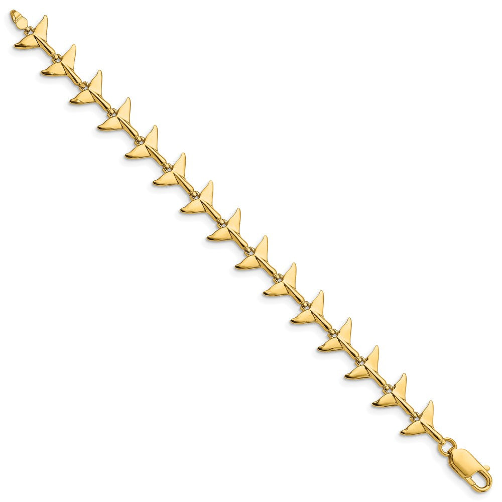 Polished Whale Tail Bracelet - WBC