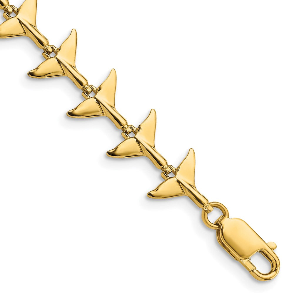 Polished Whale Tail Bracelet - WBC