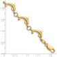 Polished Dolphin Link Bracelet - WBC
